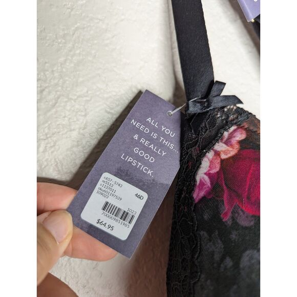 NWT Lane Bryant Boost Balconette Cacique Collection Underwire Bra 46D Floral - Picture 6 of 11
